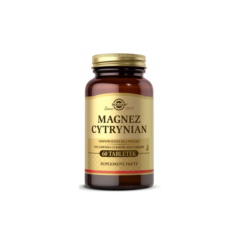 SOLGAR CYTRYNIAN MAGNEZU - 60 tabl SOLGAR CYTRYNIAN MAGNEZU - 60 tabl