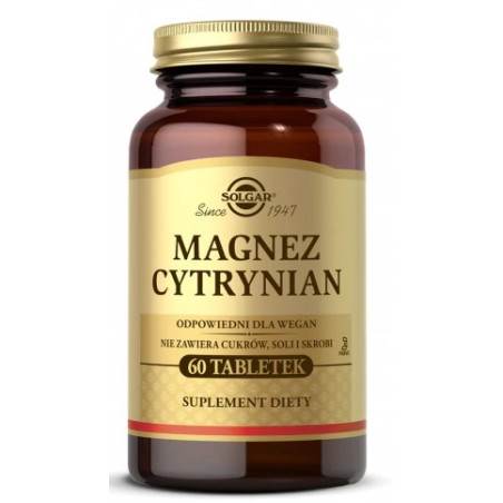 SOLGAR CYTRYNIAN MAGNEZU - 60 tabl