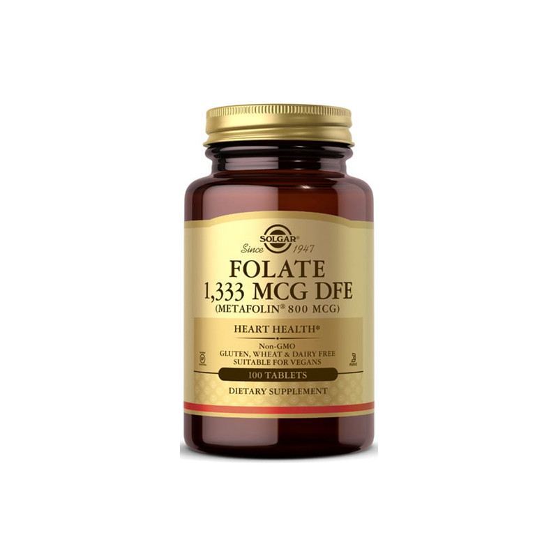 SOLGAR FOLATE 1333mcg DFE 800mcg MEATFOLIN-100tab SOLGAR FOLATE 1333mcg DFE 800mcg MEATFOLIN-100tab