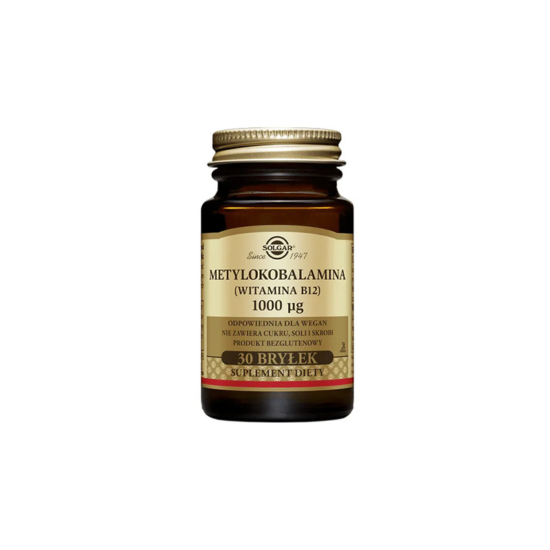 SOLGAR METYLOKOBALAMINA B12 1000mcg - 30 tabl