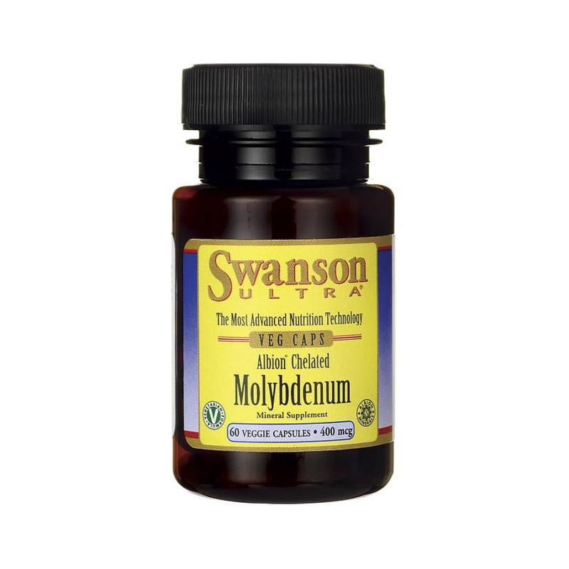 SWANSON ALBION CHELATED MOLYBDENUM 400mcg - 60kaps SWANSON ALBION CHELATED MOLYBDENUM 400mcg - 60kaps