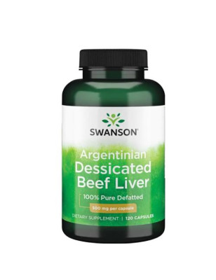 SWANSON ARGENTINIAN DES. BEEF LIVER 500mg-120kaps