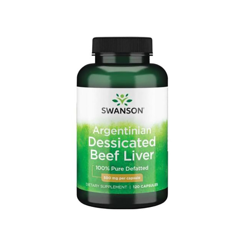 SWANSON ARGENTINIAN DES. BEEF LIVER 500mg-120kaps SWANSON ARGENTINIAN DES. BEEF LIVER 500mg-120kaps