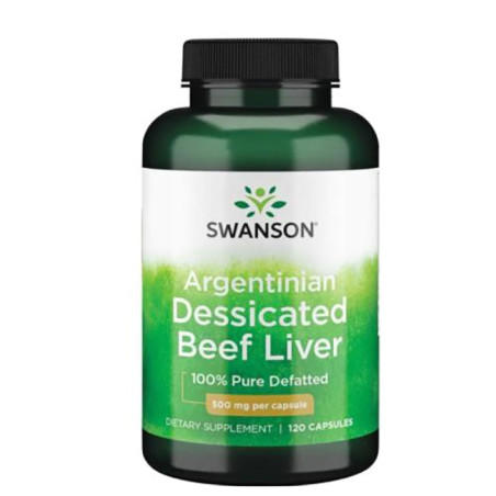 SWANSON ARGENTINIAN DES. BEEF LIVER 500mg-120kaps
