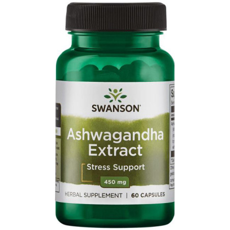 SWANSON ASHWAGANDHA EXTRACT 450mg 60 kaps