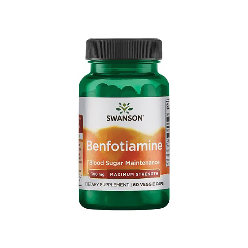 SWANSON BENFOTIAMINE HIGH POTENCY 300mg - 60kaps SWANSON BENFOTIAMINE HIGH POTENCY 300mg - 60kaps