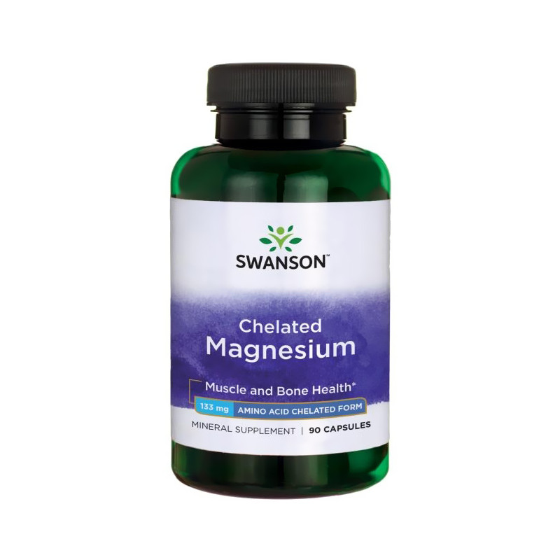 SWANSON CHELATED MAGNESIUM 133mg - 90kaps SWANSON CHELATED MAGNESIUM 133mg - 90kaps