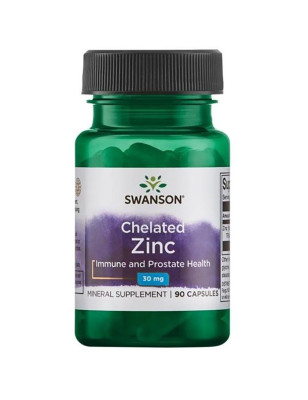 SWANSON CHELATED ZINC 30 mg - 90 kaps