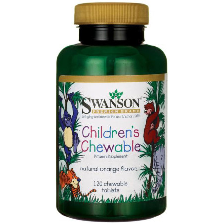 SWANSON CHILDREN'S CHEWABLE MULTIVITAMIN 120 tabl