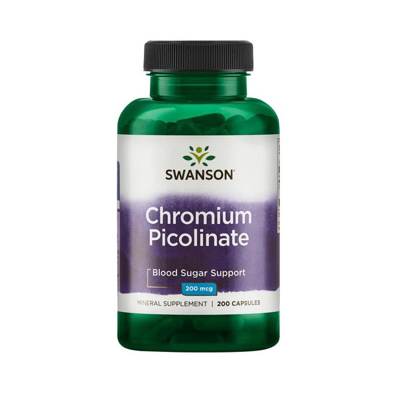 SWANSON CHROM PIKOLINIAN 200mcg 200 kaps SWANSON CHROM PIKOLINIAN 200mcg 200 kaps