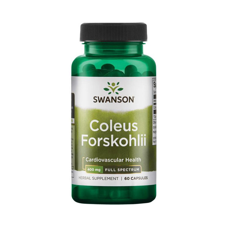 SWANSON COLEUS FORSKOHLII 400mg 60 kaps SWANSON COLEUS FORSKOHLII 400mg 60 kaps