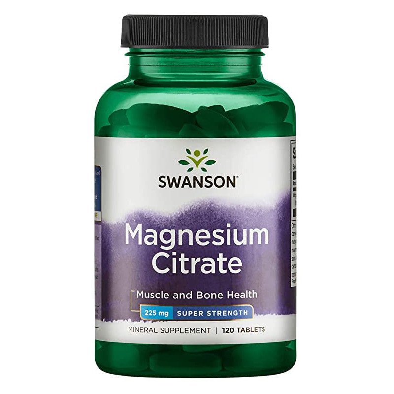 SWANSON MAGNESIUM CITRATE 225mg - 120tabl SWANSON MAGNESIUM CITRATE 225mg - 120tabl