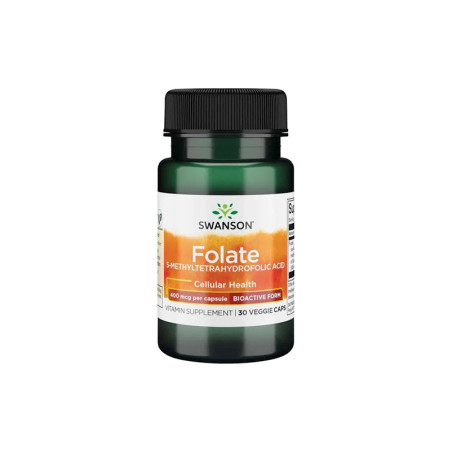 SWANSON FOLATE (5-methyletrahydrofolic Acid)400/30