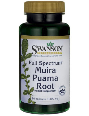 SWANSON FULL SPECTRUM MUIRA PUAMA ROOT 400mg-90kap