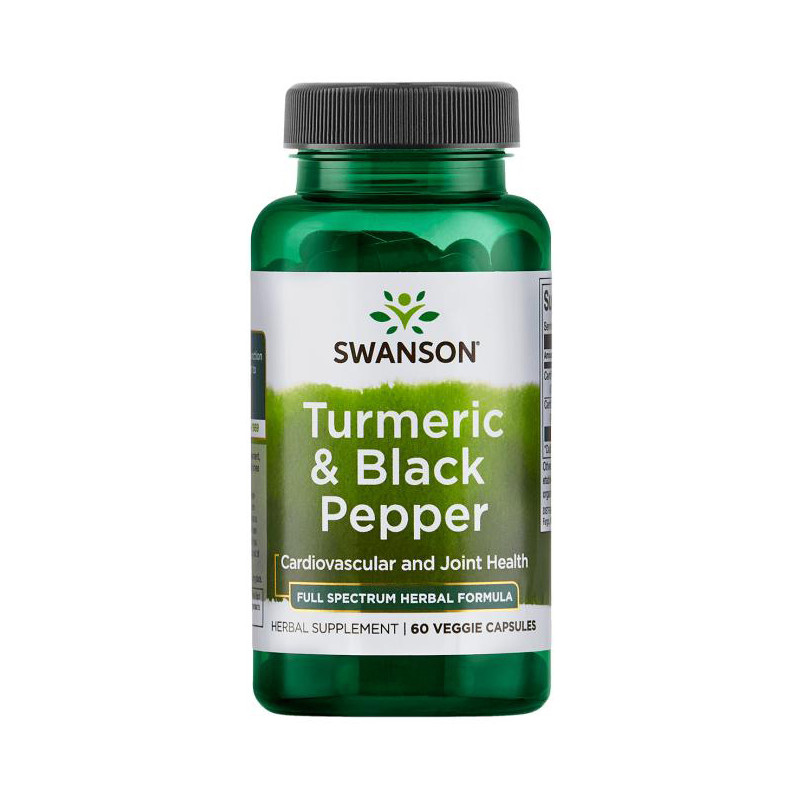 SWANSON FULL SPECTRUM TURMERIC & BLACK PEPPER 60ka