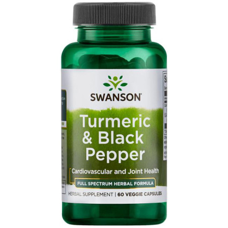 SWANSON FULL SPECTRUM TURMERIC & BLACK PEPPER 60ka