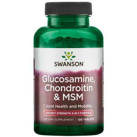 SWANSON GLUCOSAMINE CHONDROITIN & MSM 120 tab