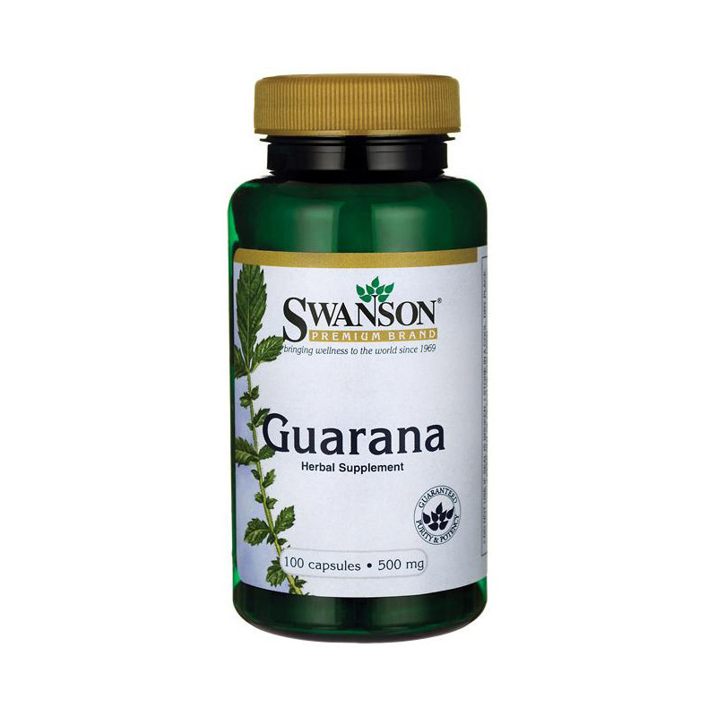 SWANSON GUARANA 500mg - 100 kaps SWANSON GUARANA 500mg - 100 kaps