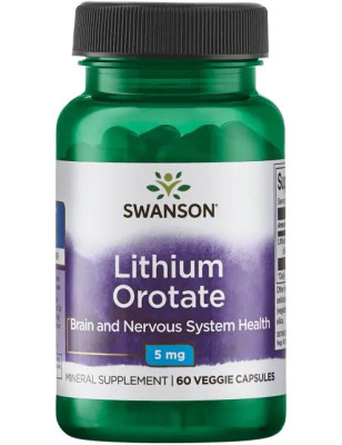 SWANSON LITHIUM OROTATE 5mg - 60 kaps
