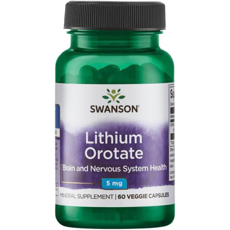 SWANSON LITHIUM OROTATE 5mg - 60 kaps