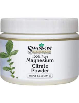 SWANSON MAGNESIUM CITRATE 100% PURE POWDER 244g