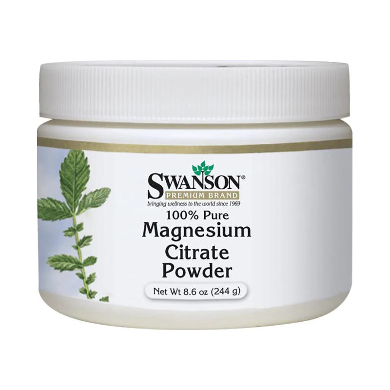 SWANSON MAGNESIUM CITRATE 100% PURE POWDER 244g