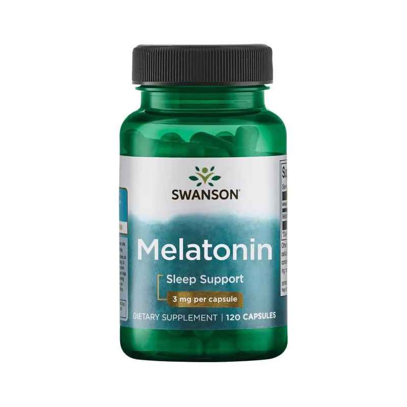 SWANSON MELATONINA 3mg - 120kaps SWANSON MELATONINA 3mg - 120kaps