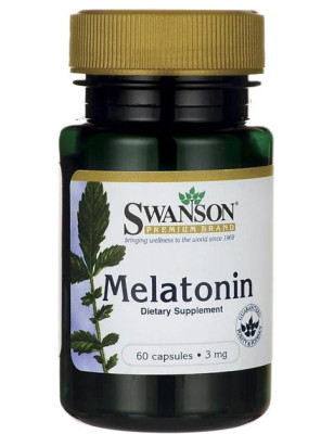 SWANSON MELATONINA 3mg - 60kaps