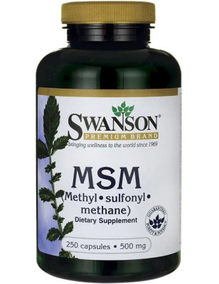SWANSON MSM 500mg - 250 kaps