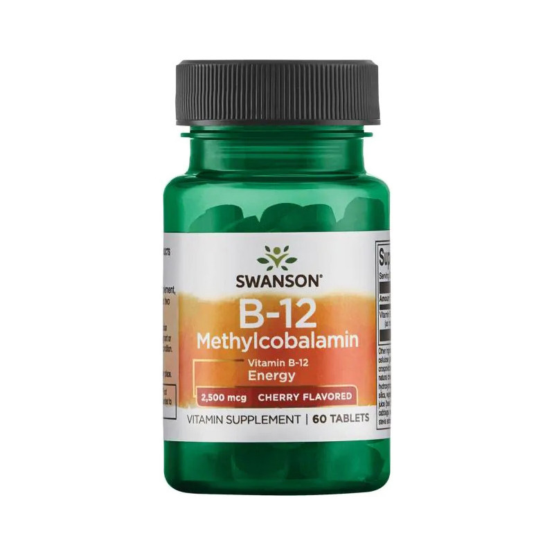 SWANSON METHYLCOBALAMIN B12 2500mcg - 60 tabl SWANSON METHYLCOBALAMIN B12 2500mcg - 60 tabl
