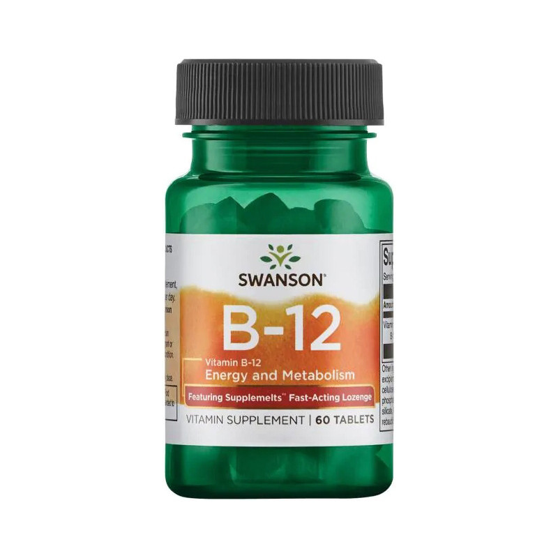 SWANSON METHYLCOBALAMIN B12 5000mcg - 60 tabl SWANSON METHYLCOBALAMIN B12 5000mcg - 60 tabl