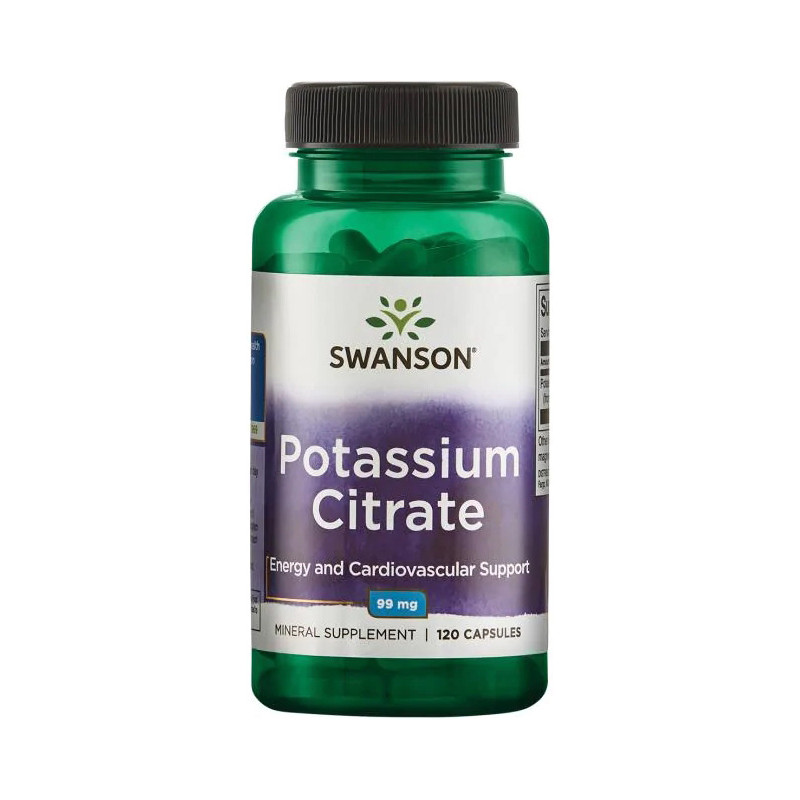 SWANSON POTASSIUM CITRATE 99mg - 120kaps SWANSON POTASSIUM CITRATE 99mg - 120kaps