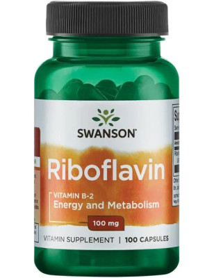 SWANSON RIBOFLAVIN VITAMIN B-2 100mg-100 kaps 