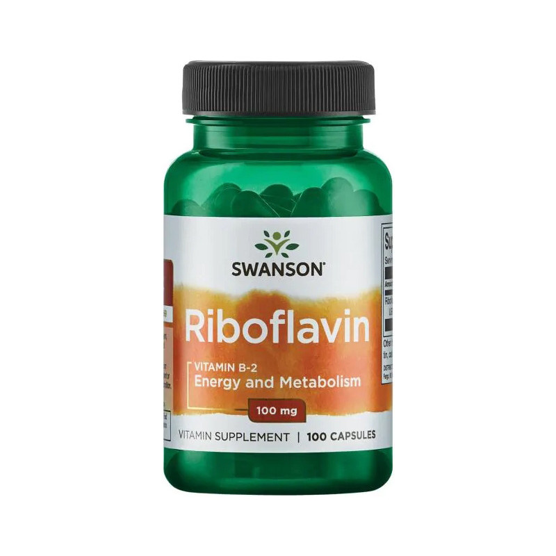 SWANSON RIBOFLAVIN VITAMIN B-2 100mg-100 kaps  SWANSON RIBOFLAVIN VITAMIN B-2 100mg-100 kaps