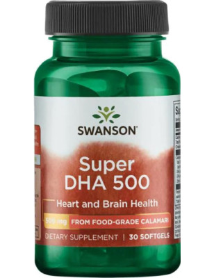 SWANSON SUPER DHA 500 Food Grade Calamari 30 soft