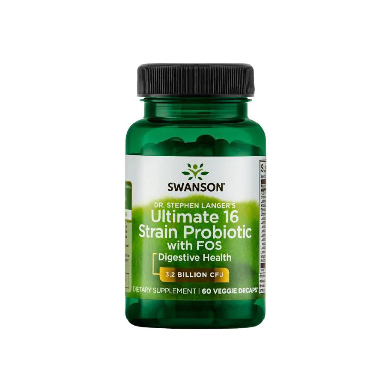SWANSON ULTIMATE 16 STRAIN PROBIOTIC 60kaps SWANSON ULTIMATE 16 STRAIN PROBIOTIC 60kaps
