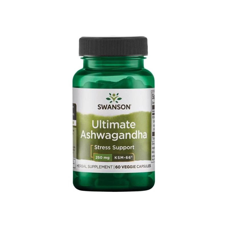 SWANSON ULTIMATE ASHWAGANDHA 60 kaps SWANSON ULTIMATE ASHWAGANDHA 60 kaps