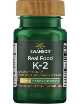 SWANSON WITAMINA K2 naturalna 200 mcg - 30 kaps