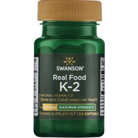 SWANSON WITAMINA K2 naturalna 200 mcg - 30 kaps