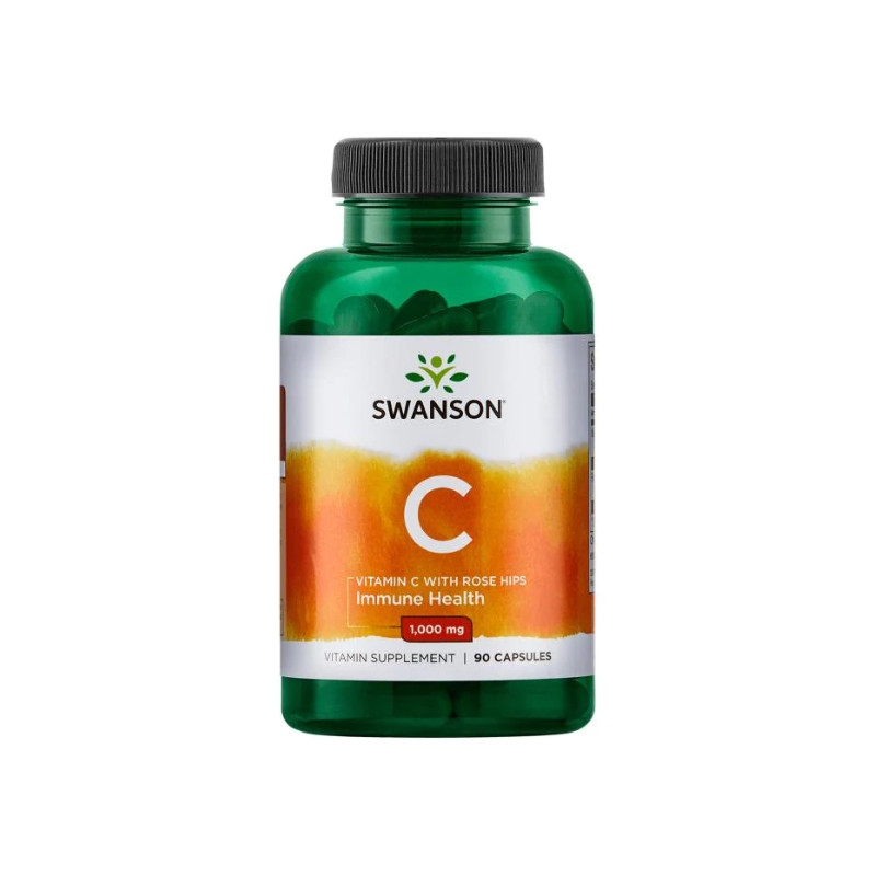 SWANSON WITAMINA C1000+dzika róża 90 kaps SWANSON WITAMINA C1000+dzika róża 90 kaps