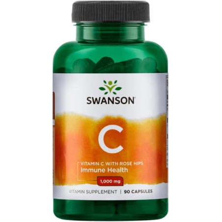 SWANSON WITAMINA C1000+dzika róża 90 kaps