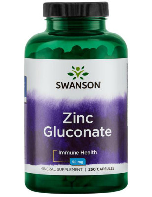 SWANSON ZINC GLUCONATE 30mg - 250 tab