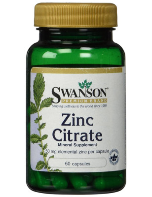 SWANSON ZINC CITRATE 50mg - 60 kaps