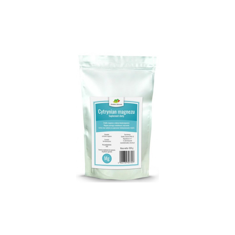 SŁODKIE ZDROWIE CYTRYNIAN MAGNEZU 250 g SŁODKIE ZDROWIE CYTRYNIAN MAGNEZU 250 g