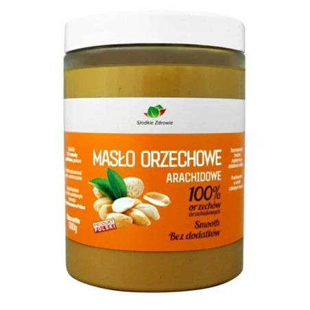 SŁODKIE ZDROWIE MASŁO ORZECHOWE 1000g smooth