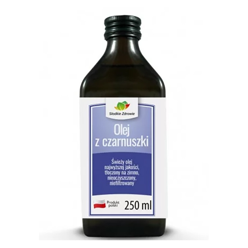 SŁODKIE ZDROWIE OLEJ Z CZARNUSZKI 250ml SŁODKIE ZDROWIE OLEJ Z CZARNUSZKI 250ml