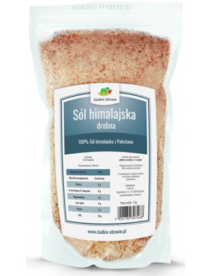 SŁODKIE ZDROWIE SÓL HIMALAJSKA DROBNA 1kg