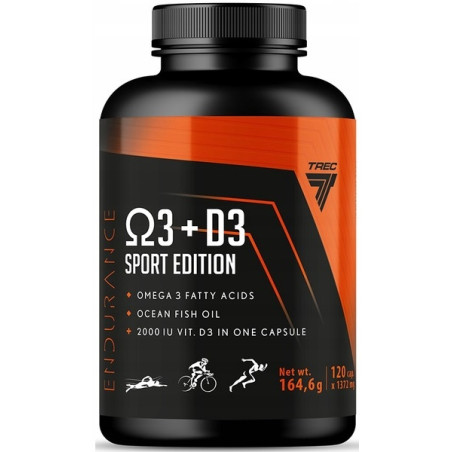TREC ENDU OMEGA 3 + D3 SPORT - 120 kaps
