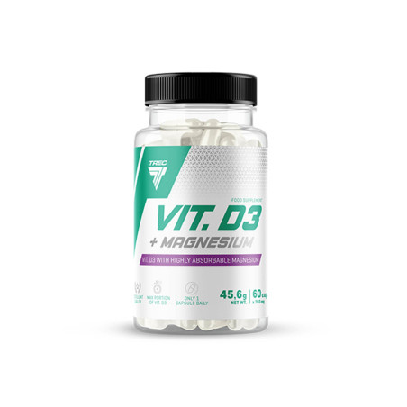 TREC VITAMIN D3+MAGNESIUM 60kaps