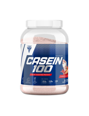 TREC CASEIN 100 - 600 g truskawka-banan